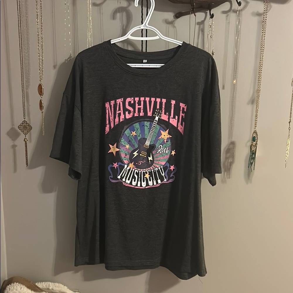 Nashville Music City T-Shirt - Gray